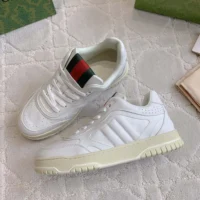 Gucci Unisex Re-Web Sneaker-White 785728AADJ9 (1)