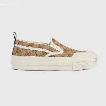 Gucci Unisex Slip-on Sneaker-Dark Brown ‎836059FAENW9746