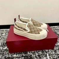 Gucci Unisex Slip-on Sneaker-Dark Brown ‎836059FAENW9746 (1)