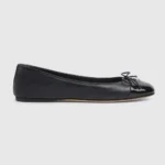 Gucci Women Ballet Flat with Double G-Black 835805BNC80