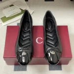 Gucci Women Ballet Flat with Double G-Black 835805BNC80