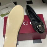 Gucci Women Ballet Flat with Double G-Black 835805BNC80