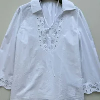 Gucci Women Cotton Poplin Shirt with Embroidery 826591ZAJP1 (1)