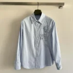 Gucci Women Cotton Poplin Shirt with Embroidery 835799Z7ADR