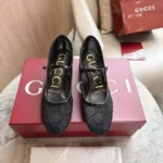 Gucci Women GG Crystal Ballet Flat-Black 835809FAEQ0