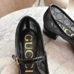 Gucci Women GG Crystal Ballet Flat-Black 835809FAEQ0