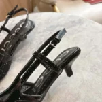 Gucci Women GG Crystal Slingback Pump-Black 840728FAEQ0