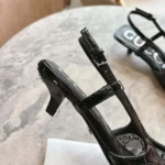 Gucci Women GG Crystal Slingback Pump-Black 840728FAEQ0