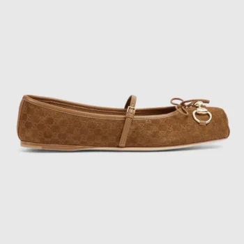 Gucci Women Gucci Horsebit Ballet Flat 814413AAEEN