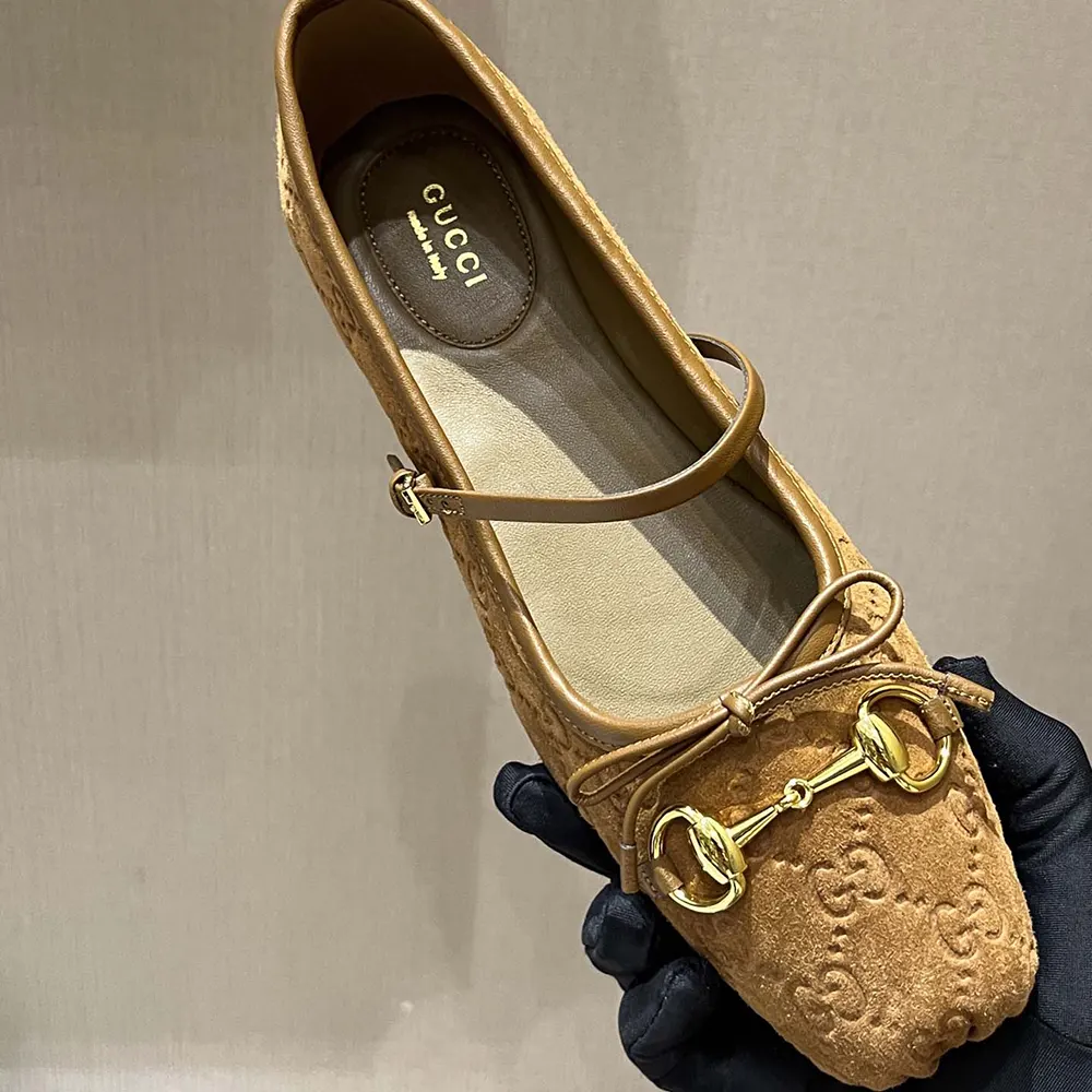 Gucci Women Gucci Horsebit Ballet Flat 814413AAEEN (4) Gucci Women Gucci Horsebit Ballet Flat 814413AAEEN