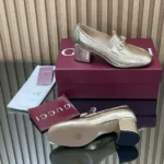 Gucci Women Loafer Pump with Horsebit-Light Gold 832443DKT00 - Image 10