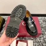 Gucci Women Loafer with Horsebit-Black 764211DS800