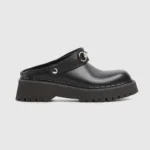 Gucci Women Mule with Horsebit-Black 835829AADCW