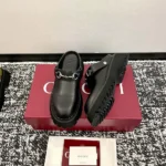 Gucci Women Mule with Horsebit-Black 835829AADCW
