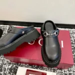 Gucci Women Mule with Horsebit-Black 835829AADCWGucci Women Mule with Horsebit-Black 835829AADCW