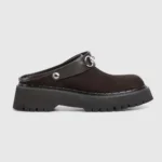 Gucci Women Mule with Horsebit-Dark Brown 835829AAE3R