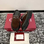 Gucci Women Mule with Horsebit-Dark Brown 835829AAE3R