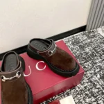 Gucci Women Mule with Horsebit-Dark Brown 835829AAE3R