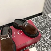 Gucci Women Mule with Horsebit-Dark Brown 835829AAE3R (1)