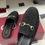 Gucci Women Princetown Slipper-Black 802163FAEUF