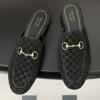 Gucci Women Princetown Slipper-Black 802163FAEUF
