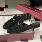 Gucci Women Princetown Slipper-Black 802163FAEUF