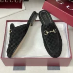 Gucci Women Princetown Slipper-Black 802163FAEUF