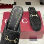 Gucci Women Princetown Slipper-Black 802163FAEUF