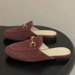 Gucci Women Princetown Slipper-Bordeaux 802163FAEUF
