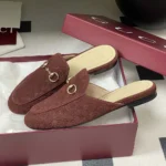 Gucci Women Princetown Slipper-Bordeaux 802163FAEUF