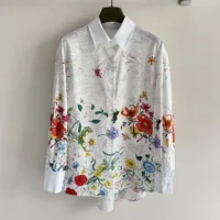 Gucci Women Printed Cotton Poplin Shirt 835947Z7AS6 (1)