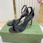 Gucci Women Sandal with Bamboo-Black ‎835736BNC00