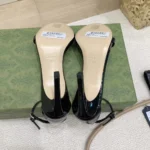 Gucci Women Sandal with Bamboo-Black ‎835736BNC00