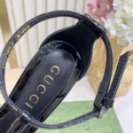 Gucci Women Sandal with Bamboo-Black ‎835736BNC00