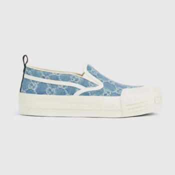 Gucci Women Slip-on Sneaker-Light Blue ‎836059FAEZJ4646