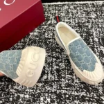 Gucci Women Slip-on Sneaker-Light Blue ‎836059FAEZJ4646