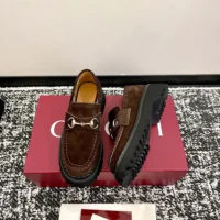 Gucci Women loafer with Horsebit-Dark Brown ‎834772AADUN (1)