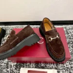 Gucci Women Loafer with Horsebit-Dark Brown ‎834772AADUN – Image 7