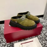 Gucci Women mule with Horsebit-Dark Green 835829AAE3R