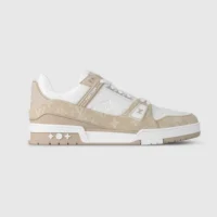Louis Vuitton LV Unisex LV Trainer Sneaker-Beige 1AIKMH (1)