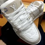Louis Vuitton LV Unisex LV Trainer Sneaker-Beige 1AIKMH