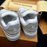Louis Vuitton LV Unisex LV Trainer Sneaker-Beige 1AIKMH