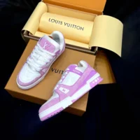 Louis Vuitton LV Unisex LV Trainer Sneaker-Pink 1AIKNL (1)