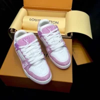 Louis Vuitton LV Unisex LV Trainer Sneaker-Pink 1AIKNL (1)