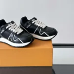 Louis Vuitton LV Unisex Run Away Maxi Sneaker-Black 1AHSS0