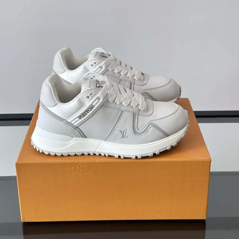 Louis Vuitton LV Unisex Run Away Maxi Sneaker-White 1AHSRL