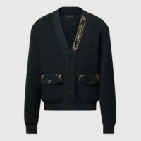 Louis Vuitton Men Embroidered Signature Cardigan 1AHVMZ