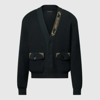 Louis Vuitton Men Embroidered Signature Cardigan 1AHVMZ