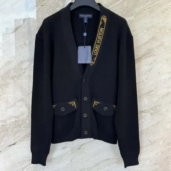 Louis Vuitton Men Embroidered Signature Cardigan 1AHVMZ