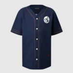 Louis Vuitton Men Knitted Short-Sleeved Baseball Shirt 1AIMCS